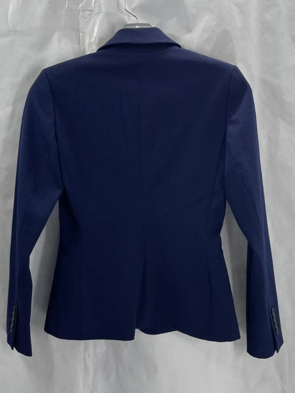 Express Women's Navy Blue One-Button Tailored Suit Blazer Jacket Size 00 NWT